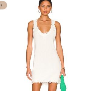 Seroya white knit dress